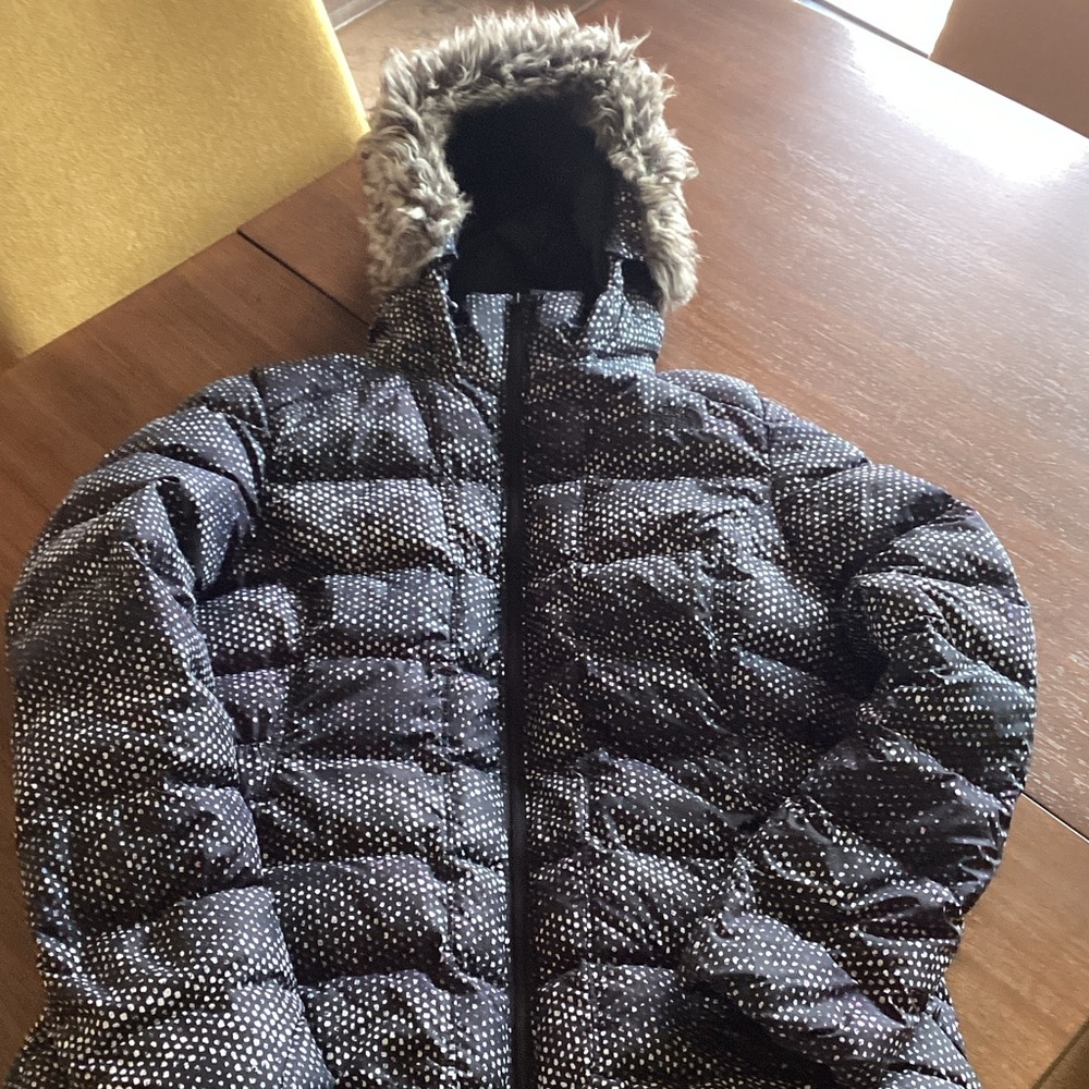 The North Face Black and White Puffer Jacket